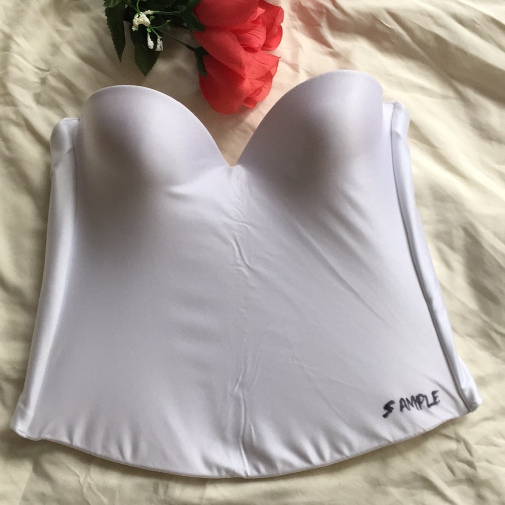 Felina Corset White Bridal Bra Sz:36B